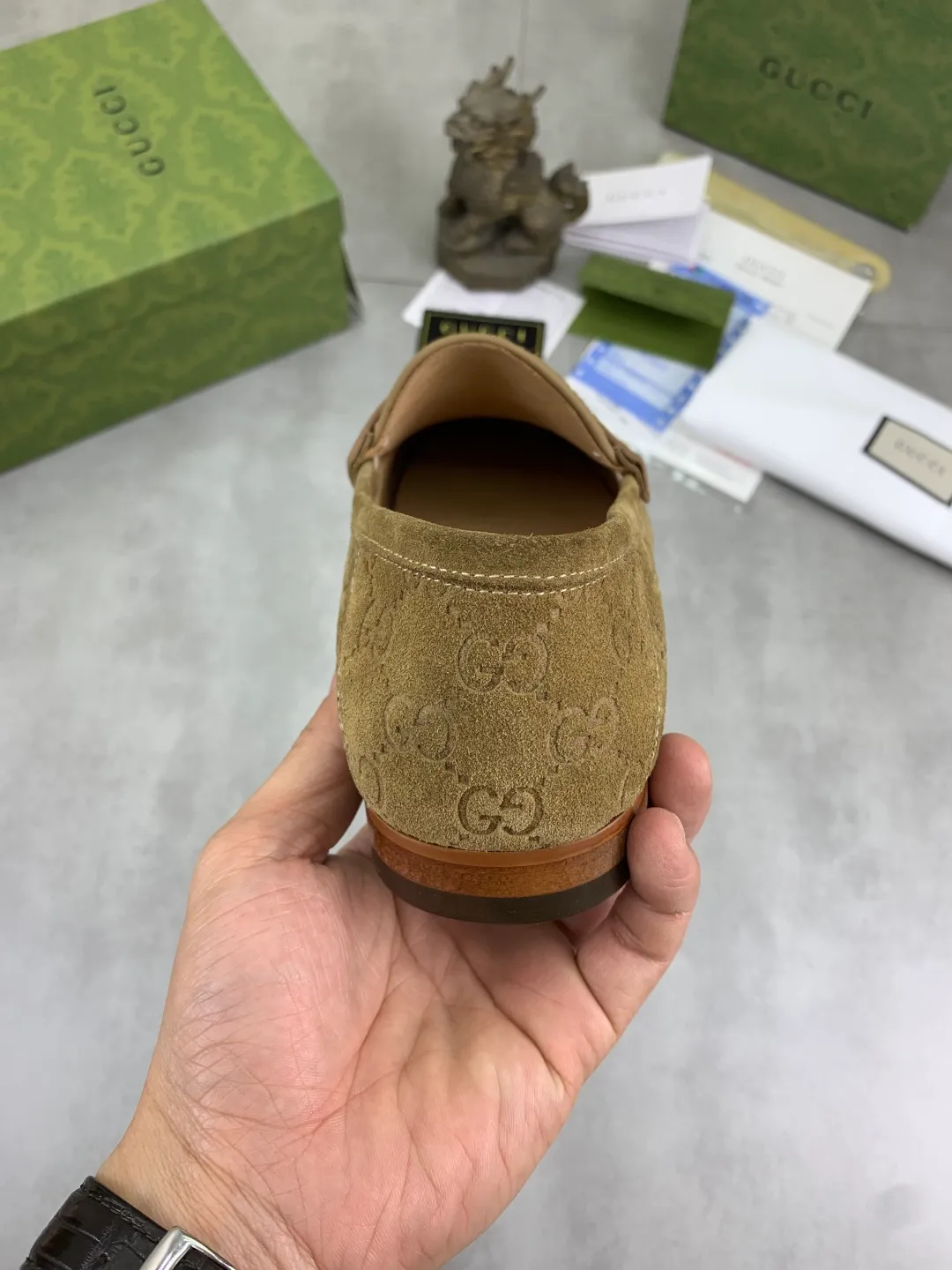 Men's men's shoes 💰P540 [New style] Water-dyed cowhide 💰💎💎💎 [Gucci] Gucci high-end men's formal business leather shoes, original order 1:1 authentic goods! Original imported high-end washed calfskin, original metal buckle, imported first-layer cowhide lining for feet, original outsole, men's shoe size: 38-44, multiple colors available